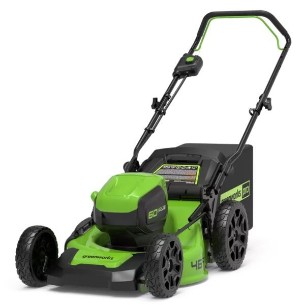 Fűnyíró fűgyűjtős, akkumulátoros Greenworks GD60LM46HP 60v 46cm akku és töltő nélkül