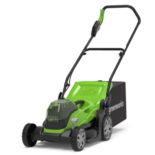 Fűnyíró fűgyűjtős akkumulátoros Greenworks G24X2LM36 2x24v, 36 cm, akku és töltő nélkül