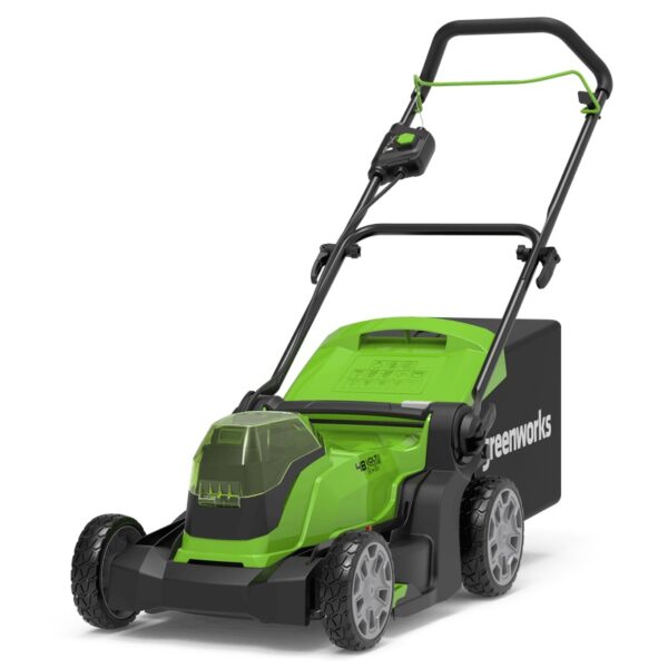 Fűnyíró fűgyűjtős, akkumulátoros Greenworks G24X2LM41 2 x 24v, 41cm, akku és töltő nélkül