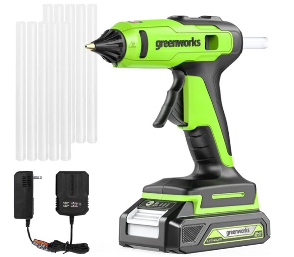 Ragasztópisztoly akkumulátoros Greenworks G24HGG csak gép